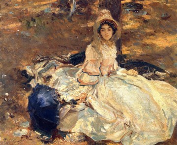 The Pink Dress John Singer Sargent Oil Paintings